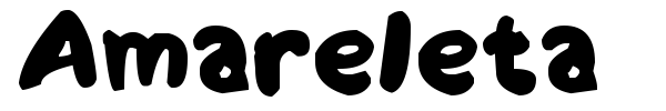 Amareleta font preview