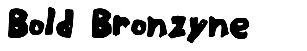 Bold Bronzyne font preview