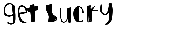 Get Lucky font preview