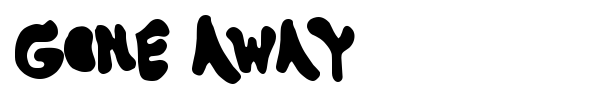 Gone Away font preview