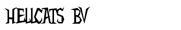 Hellcats BV font preview