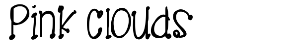 Pink Clouds font preview
