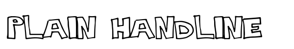 Fonte Plain Handline