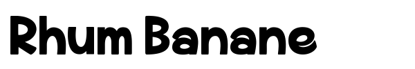 Fonte Rhum Banane