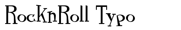 RocknRoll Typo font preview