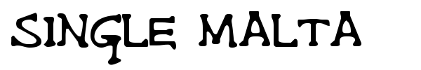 Single Malta font preview