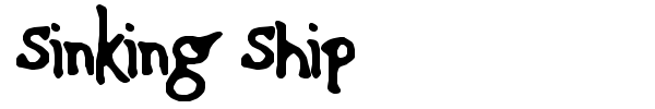 Sinking Ship font preview