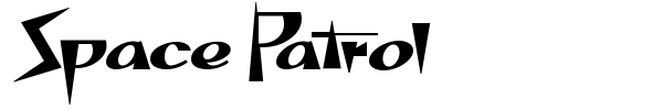 Space Patrol font preview
