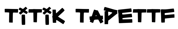 Titik Tapettf font preview