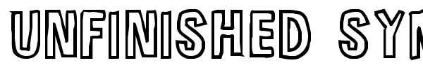 Unfinished Sympahthy font preview