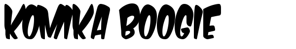 Komika Boogie font preview