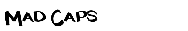 Mad Caps font preview
