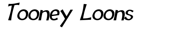 Tooney Loons font preview