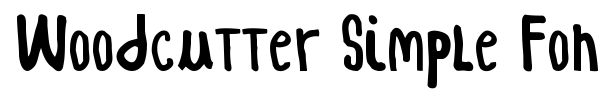 Fonte Woodcutter Simple Font