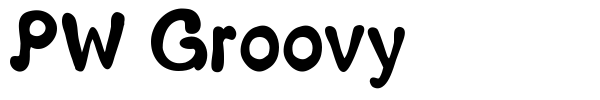 PW Groovy font preview
