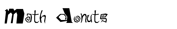 Fonte Math Donuts