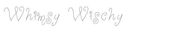 Whimsy Wischy font preview