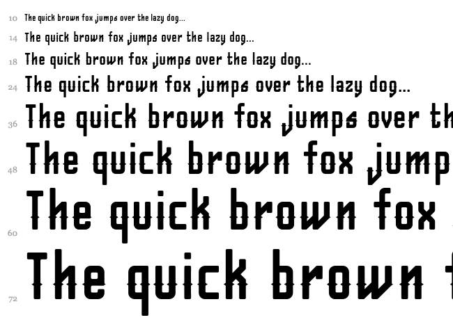 Belvis font waterfall