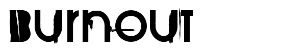 BurnOut font preview