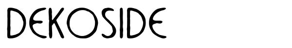 DekoSide font preview