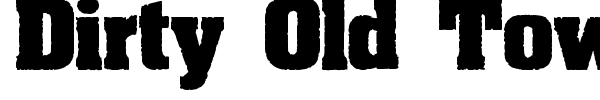 Dirty Old Town font preview