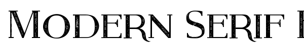 Fonte Modern Serif Eroded