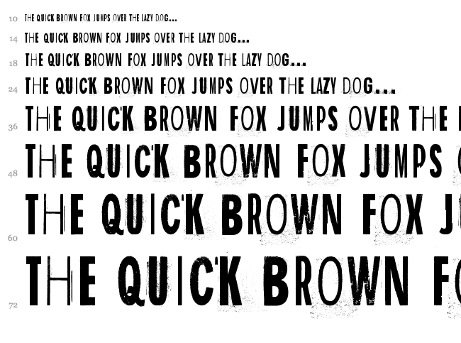Rediscovered font waterfall