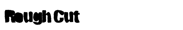Rough Cut font preview