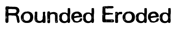 Fonte Rounded Eroded