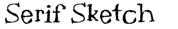 Fonte Serif Sketch