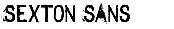 Sexton Sans font preview