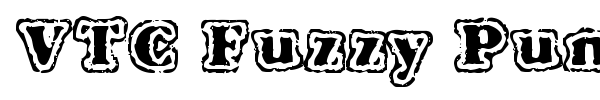 VTC Fuzzy Punky Slippers font preview