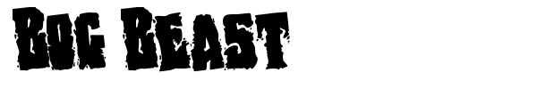 Bog Beast font preview