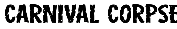 Carnival Corpse font preview