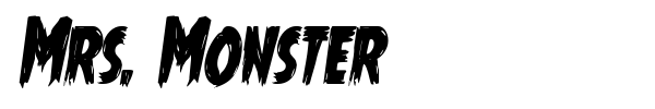 Mrs. Monster font preview