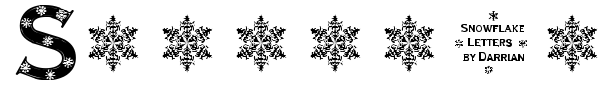Fonte Snowflake Letters
