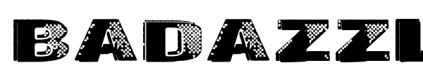 Badazzle font preview