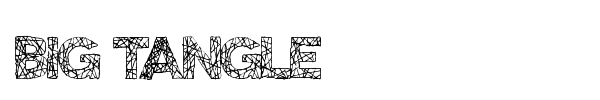 Big Tangle font preview