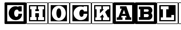 ChockABlockNF font preview