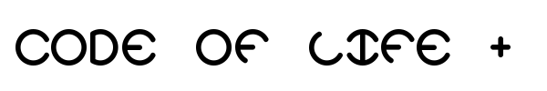 Code Of Life + Spheroids BRK font preview