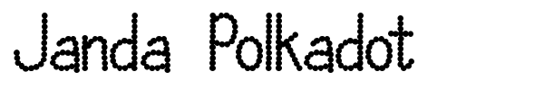 Janda Polkadot font preview