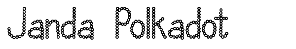 Janda Polkadot font preview