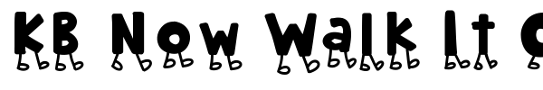 KB Now Walk It Out font preview