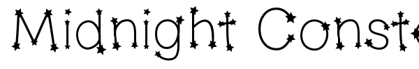 Fonte Midnight Constellations