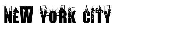 New York City font preview