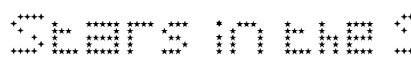 Stars in the Sky font preview