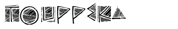 Touppeka font preview