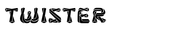 Twister font preview