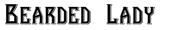 Bearded Lady font preview