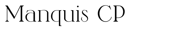Manquis CP font preview